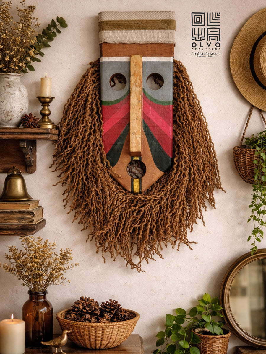African maya tribal god mask