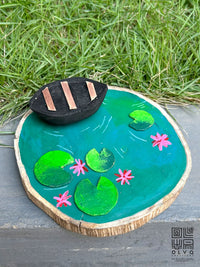 Canoe Peaceful Pond Art