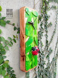 Ladybug Wooden Clock