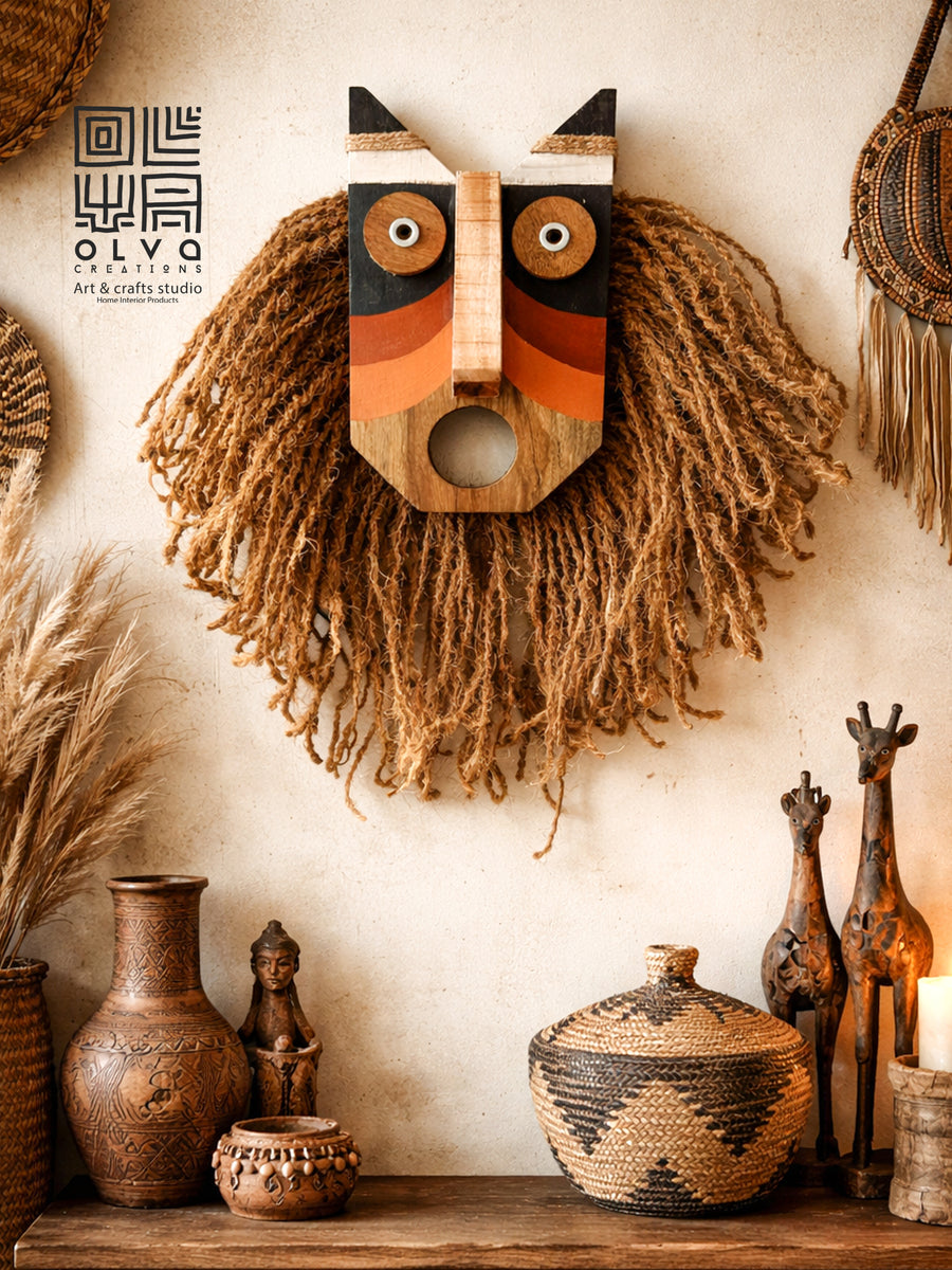 African Sun God Tribal Mask