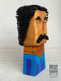 stand wooden sculptures vintage