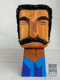stand wooden sculptures vintage